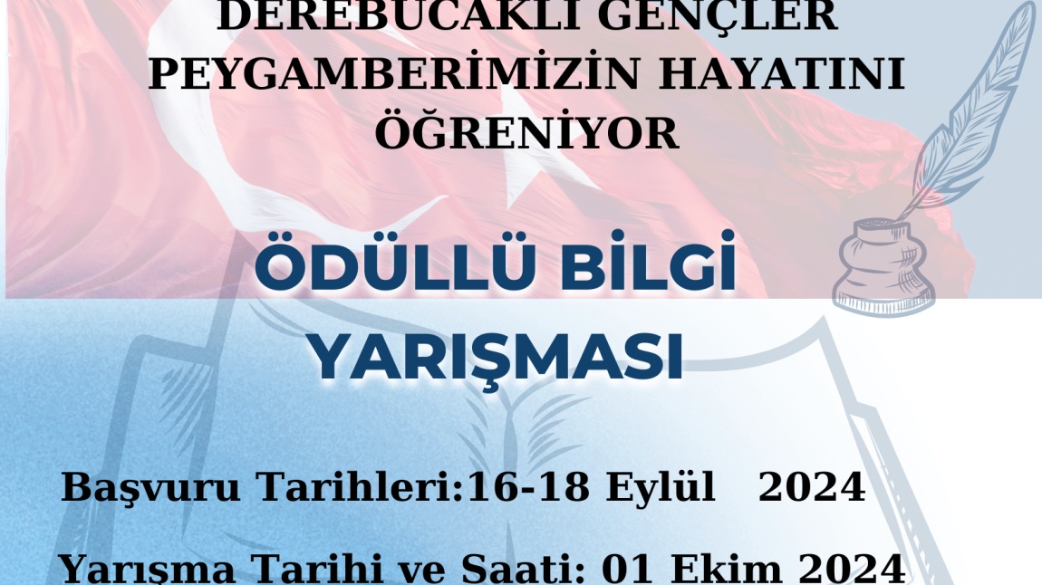 ''DEREBUCAKLI GENÇLER PEYGAMBERİMİZİN HAYATINI ÖĞRENİYOR''